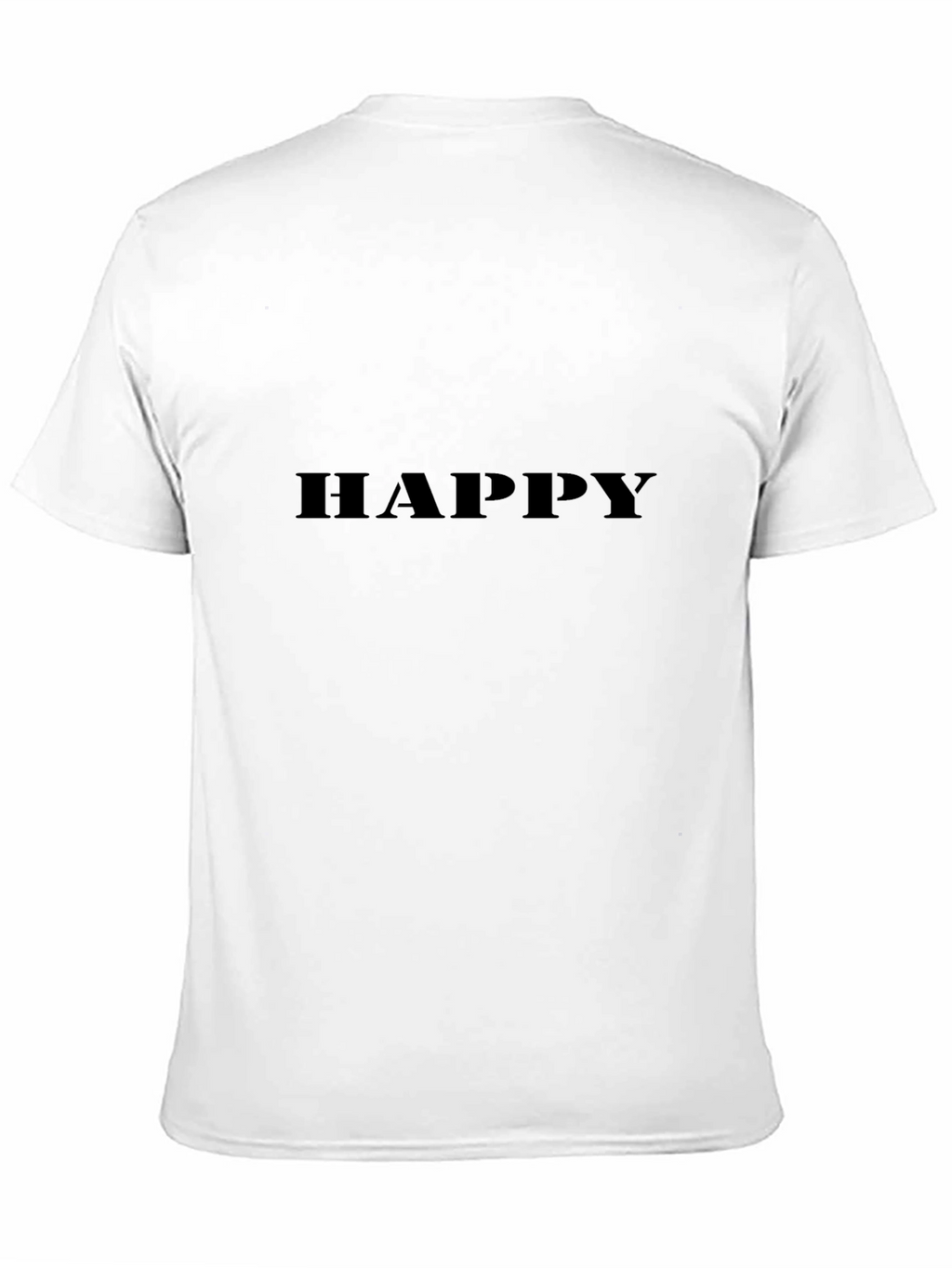 Happy Black T-Shirt - Casual Comfort