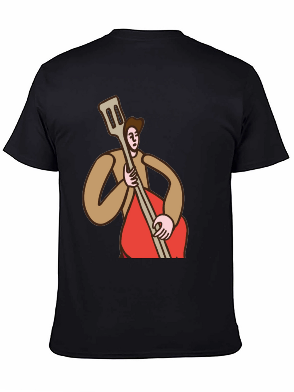 Bass Player Graphic Tee - Black Cotton T-Shirt