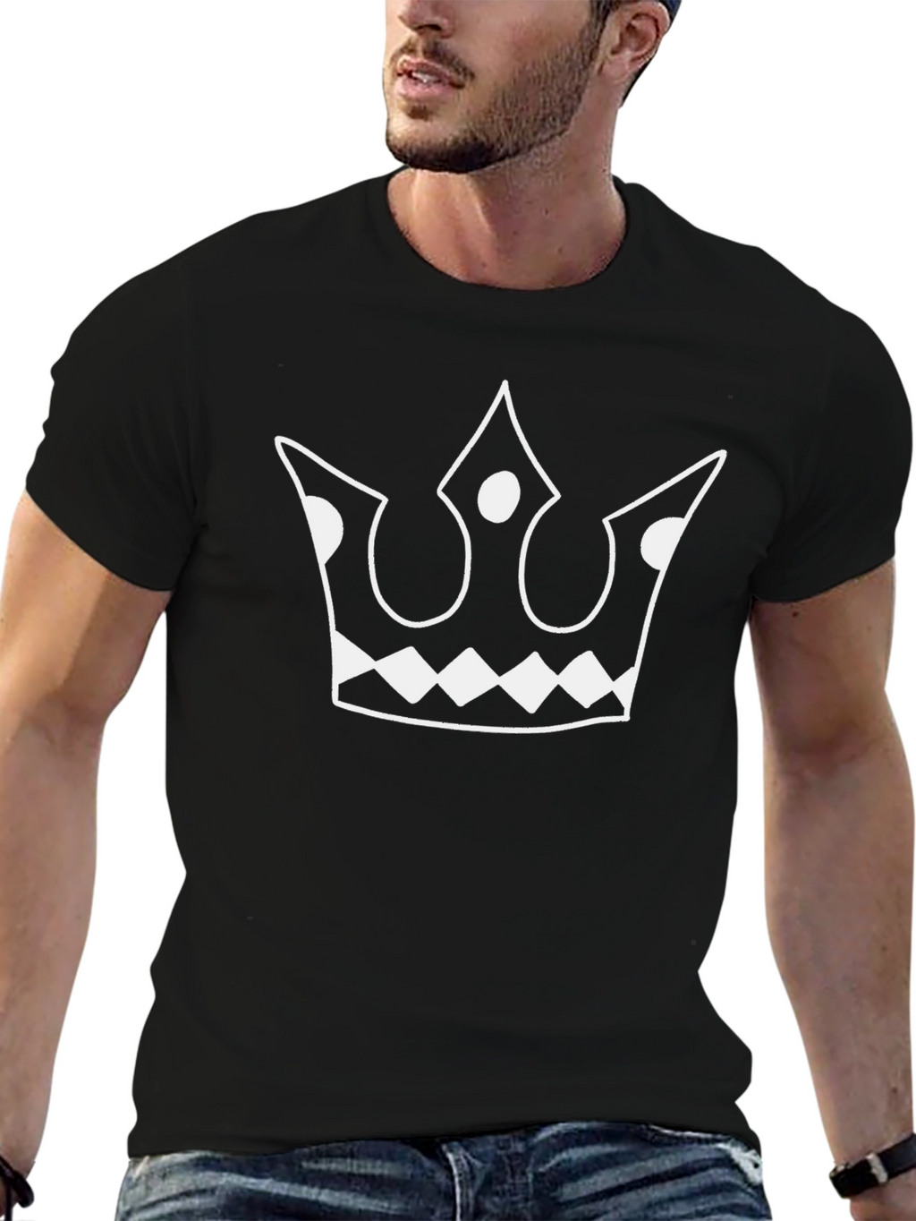 Crown Graphic Tee - Black