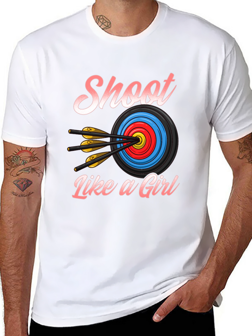 Shoot Like a Girl T-Shirt - Archery Design