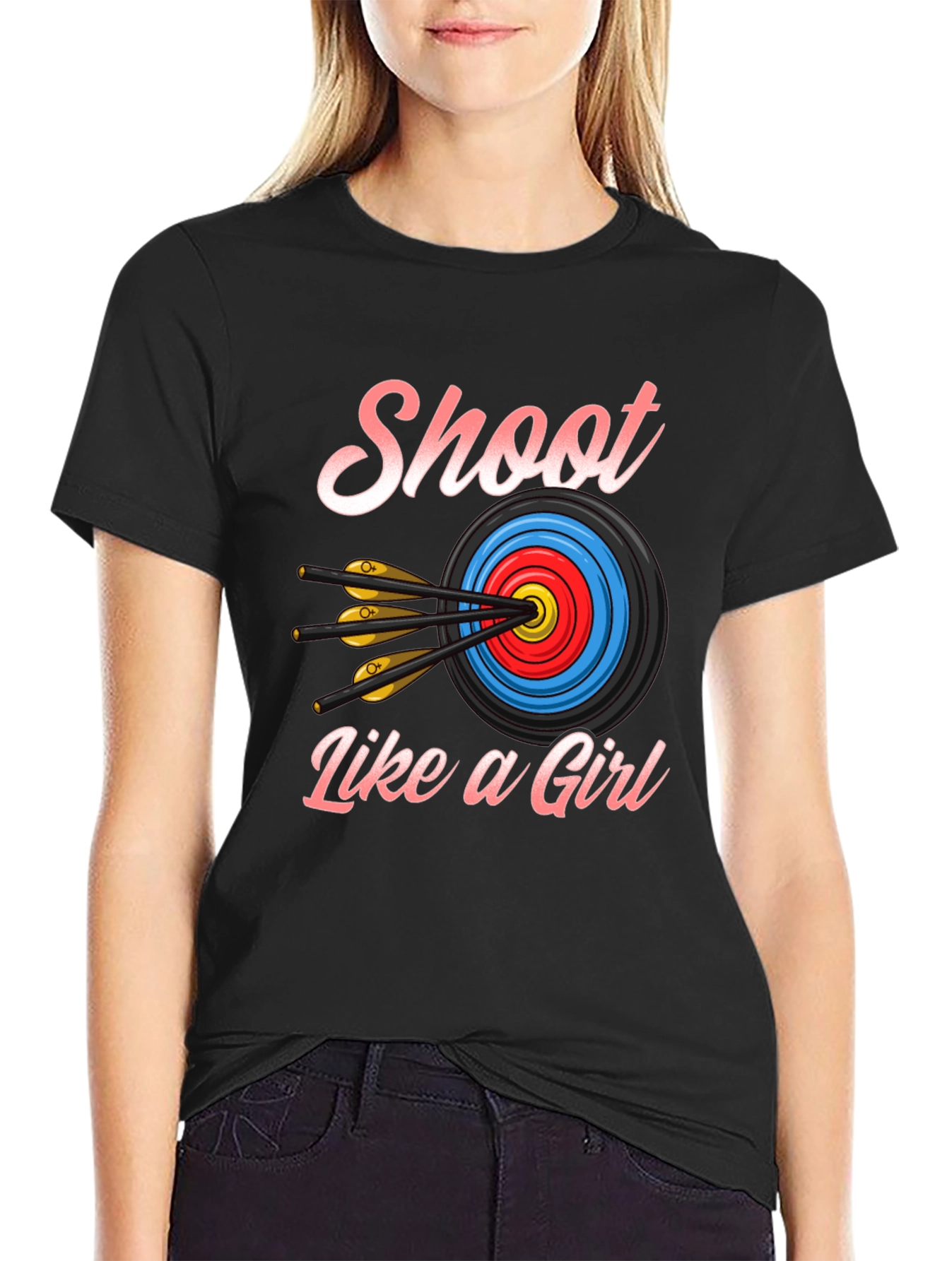 Shoot Like a Girl T-Shirt - Archery Design