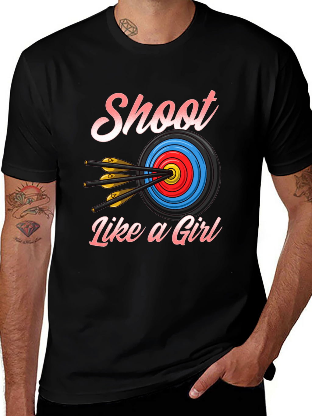 Shoot Like a Girl T-Shirt - Archery Design