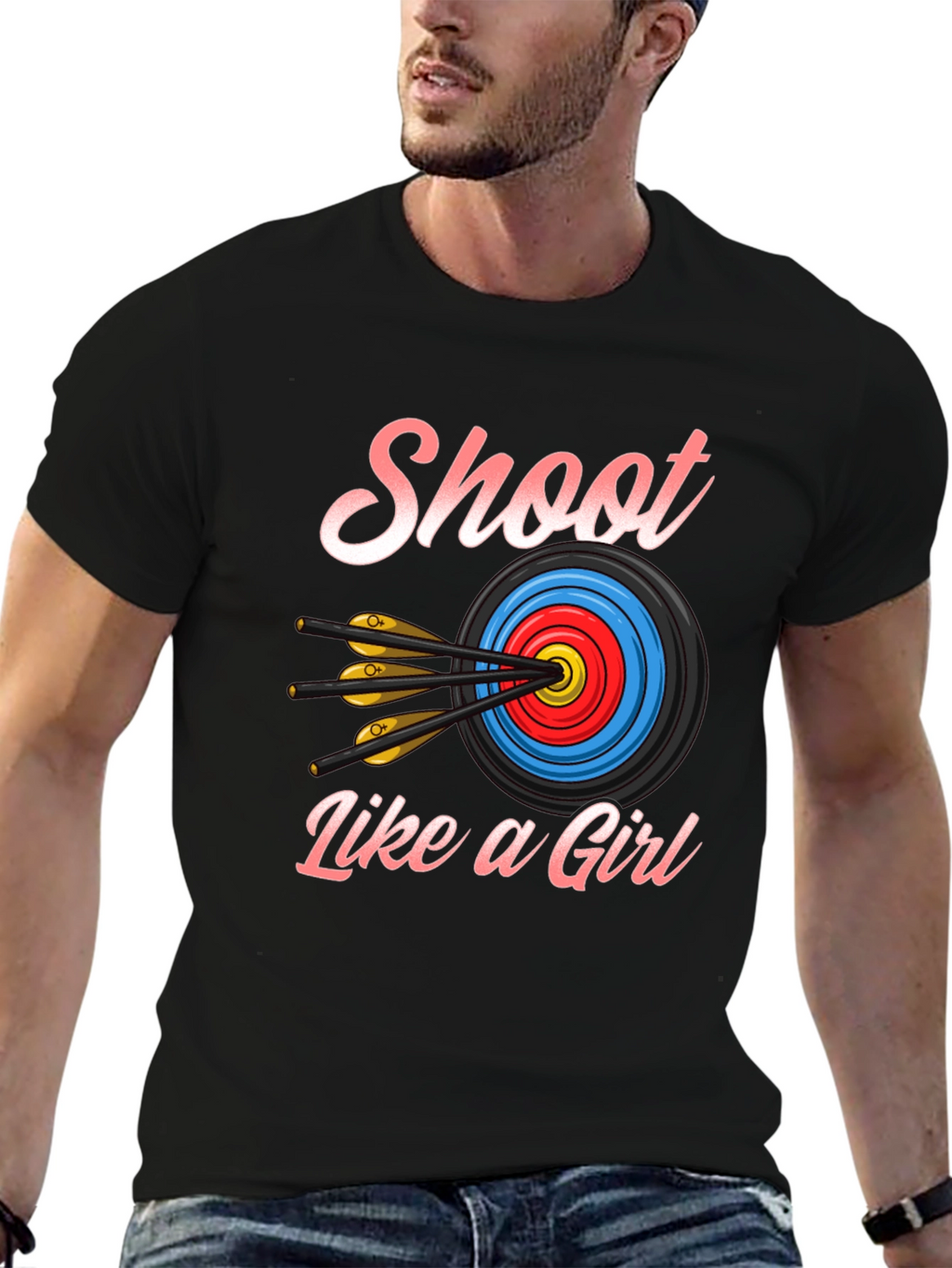 Shoot Like a Girl T-Shirt - Archery Design
