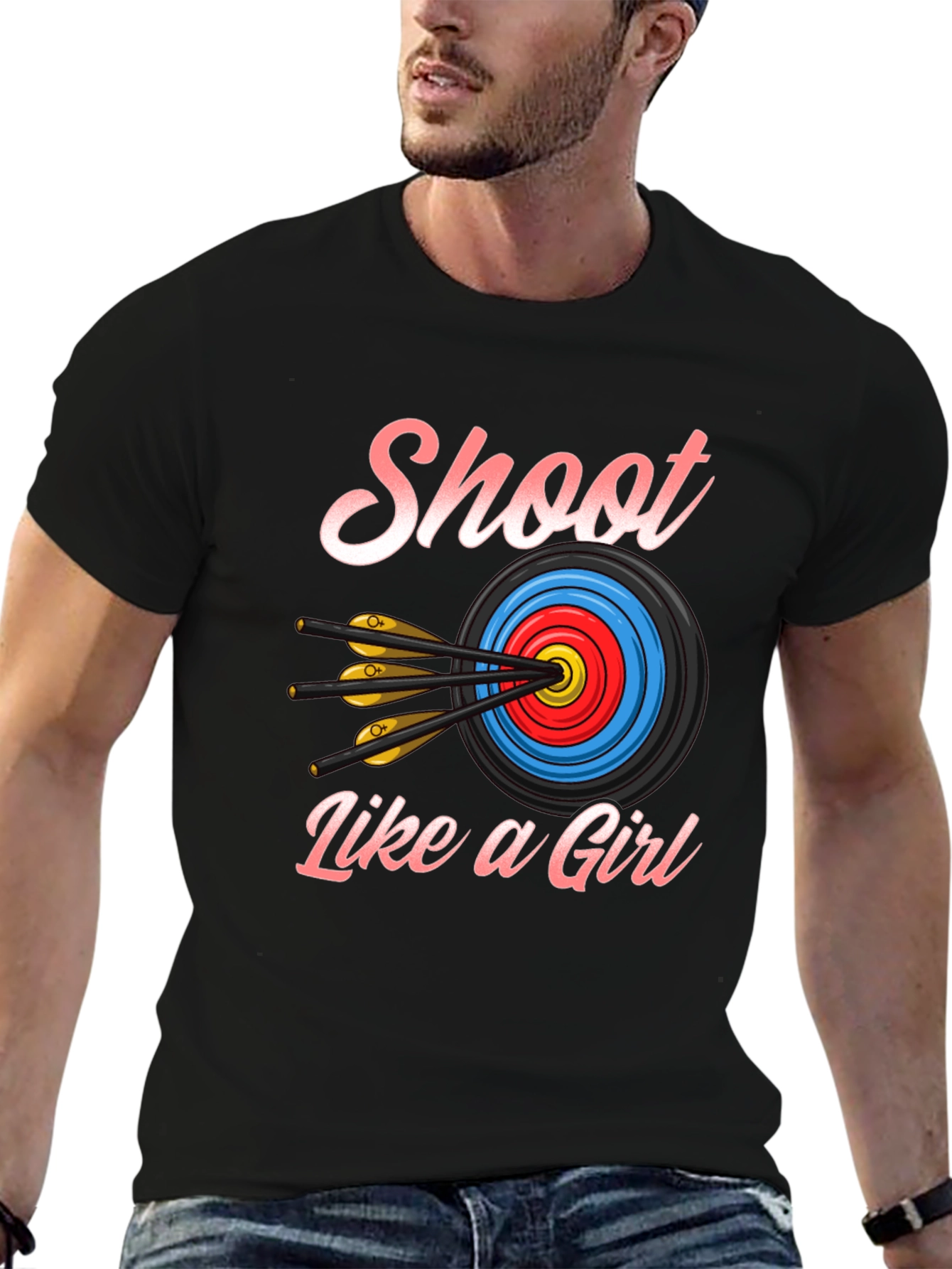 Shoot Like a Girl T-Shirt - Archery Design