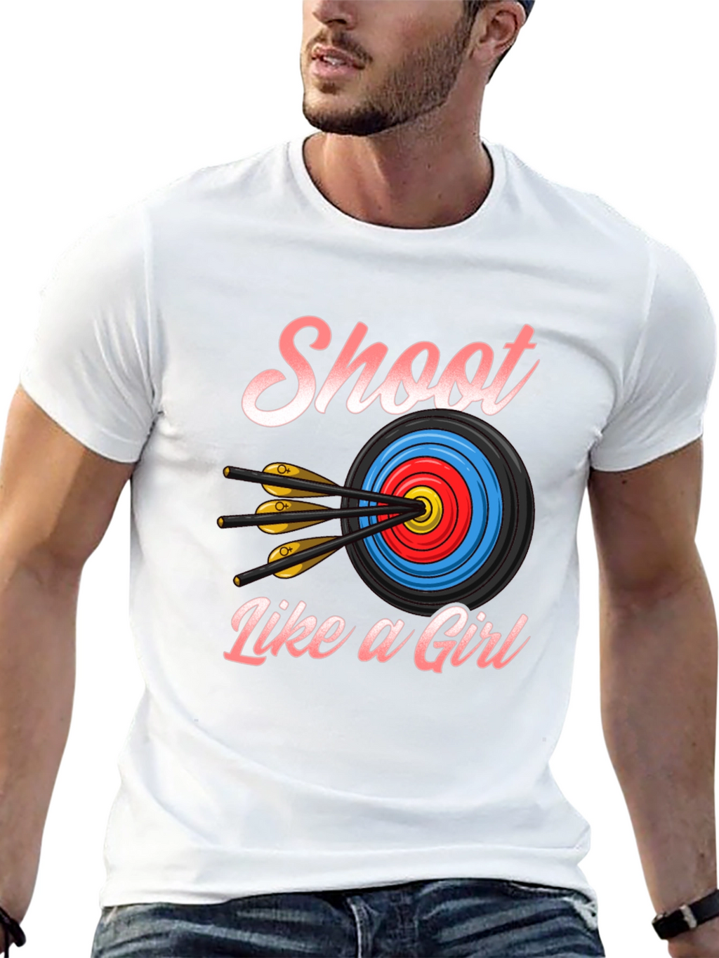Shoot Like a Girl T-Shirt - Archery Design
