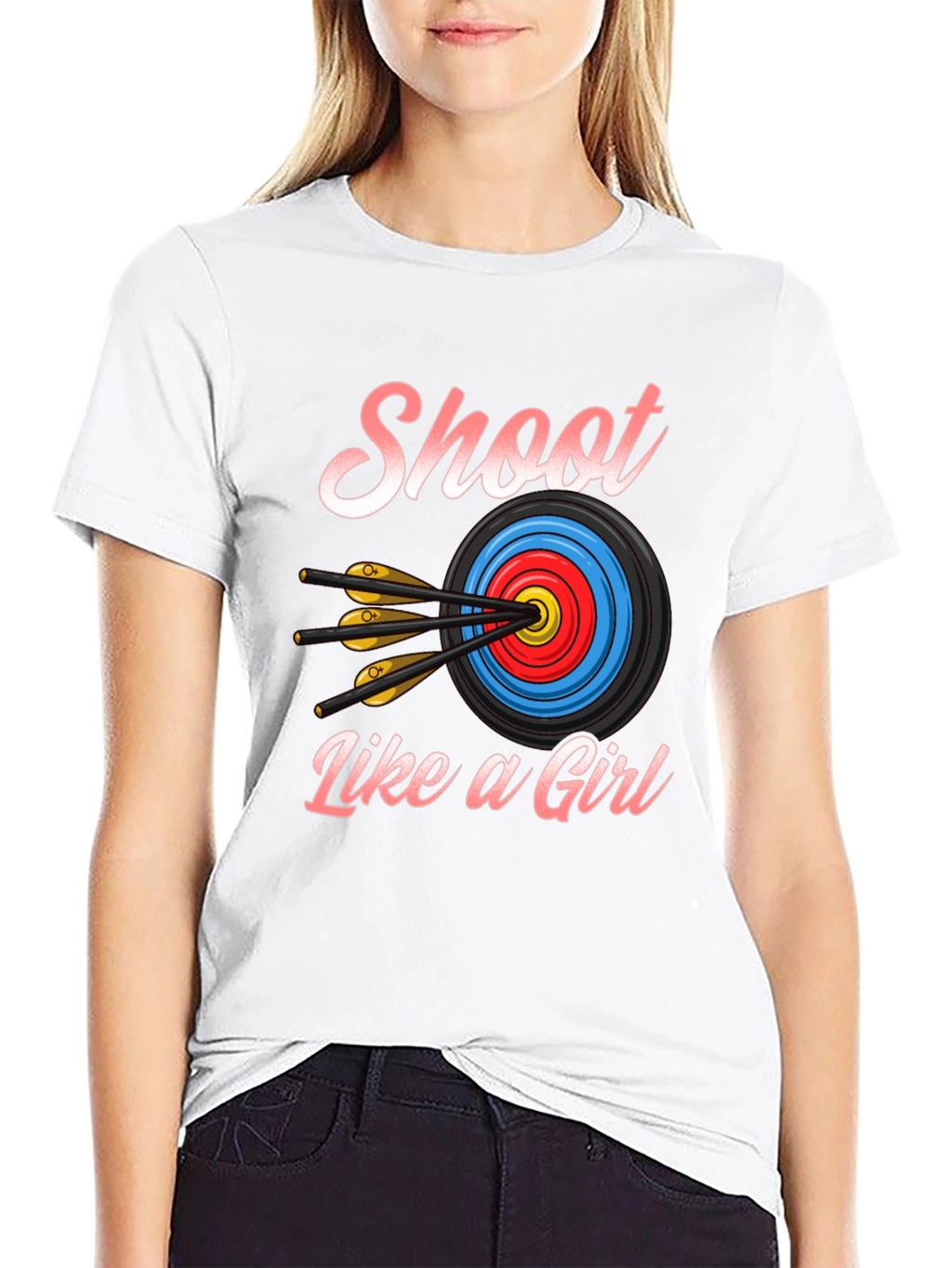 Shoot Like a Girl T-Shirt - Archery Design