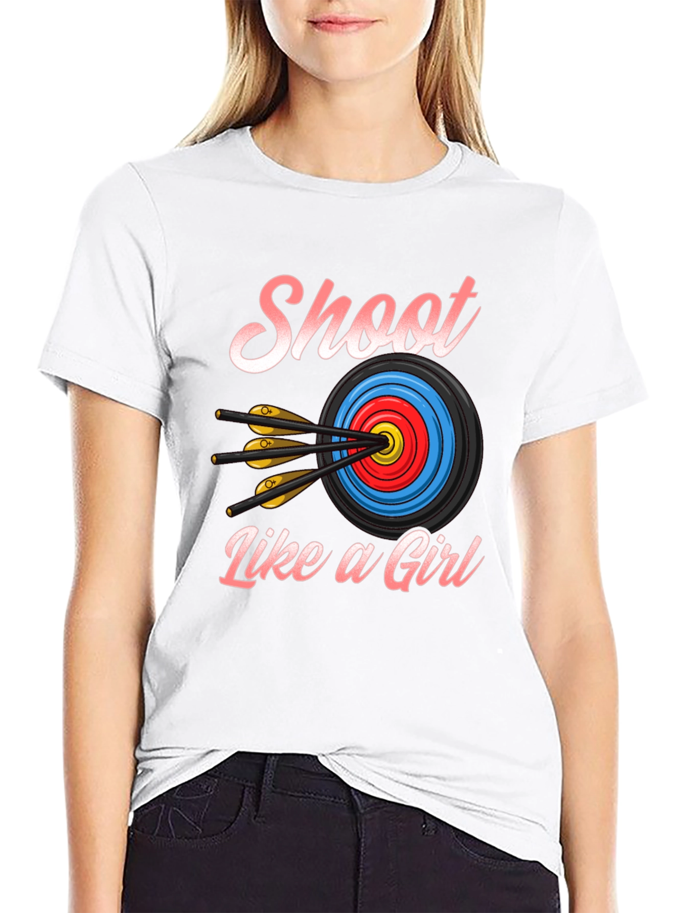 Shoot Like a Girl T-Shirt - Archery Design