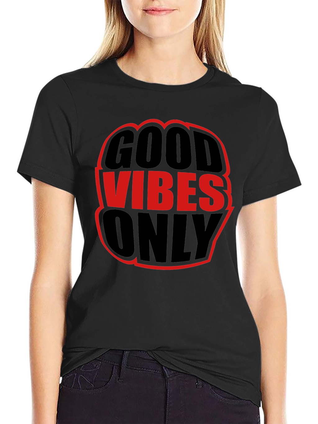 Good Vibes Only Graphic Tee - Black