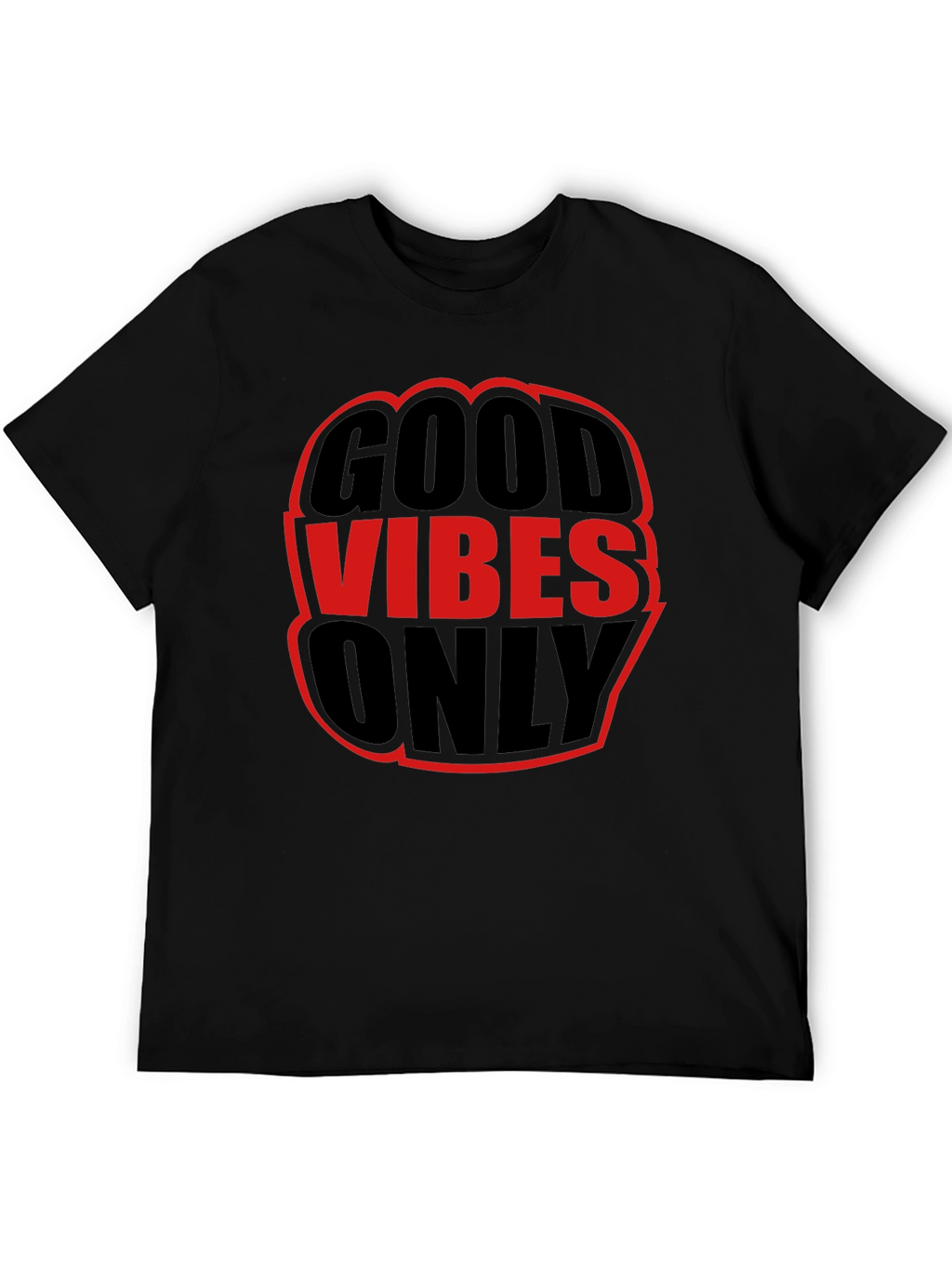 Good Vibes Only Graphic Tee - Black