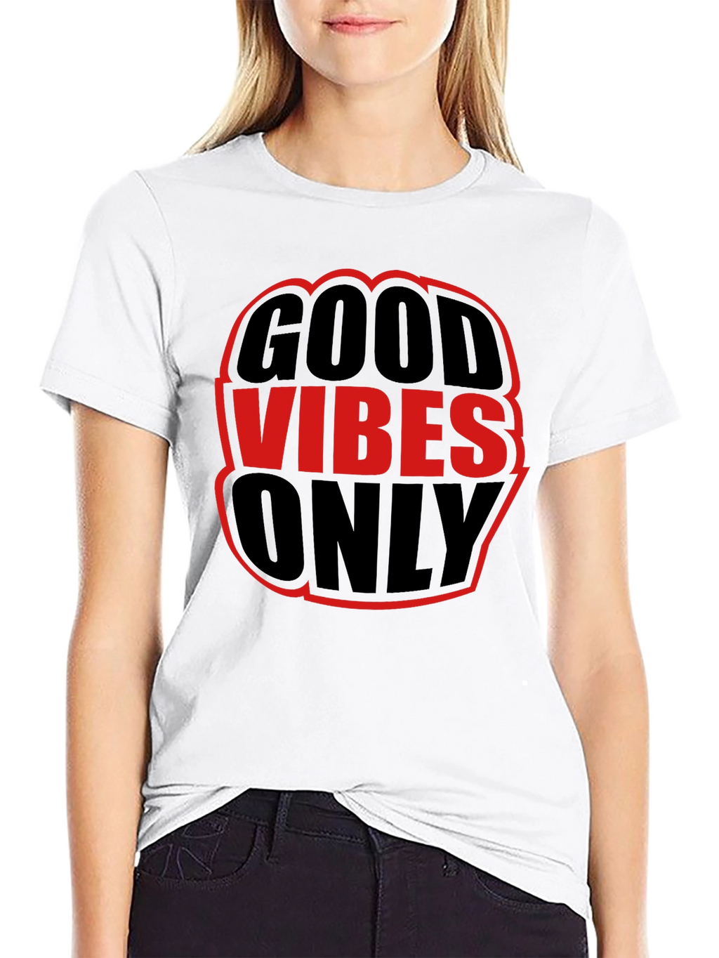 Good Vibes Only Graphic Tee - Black