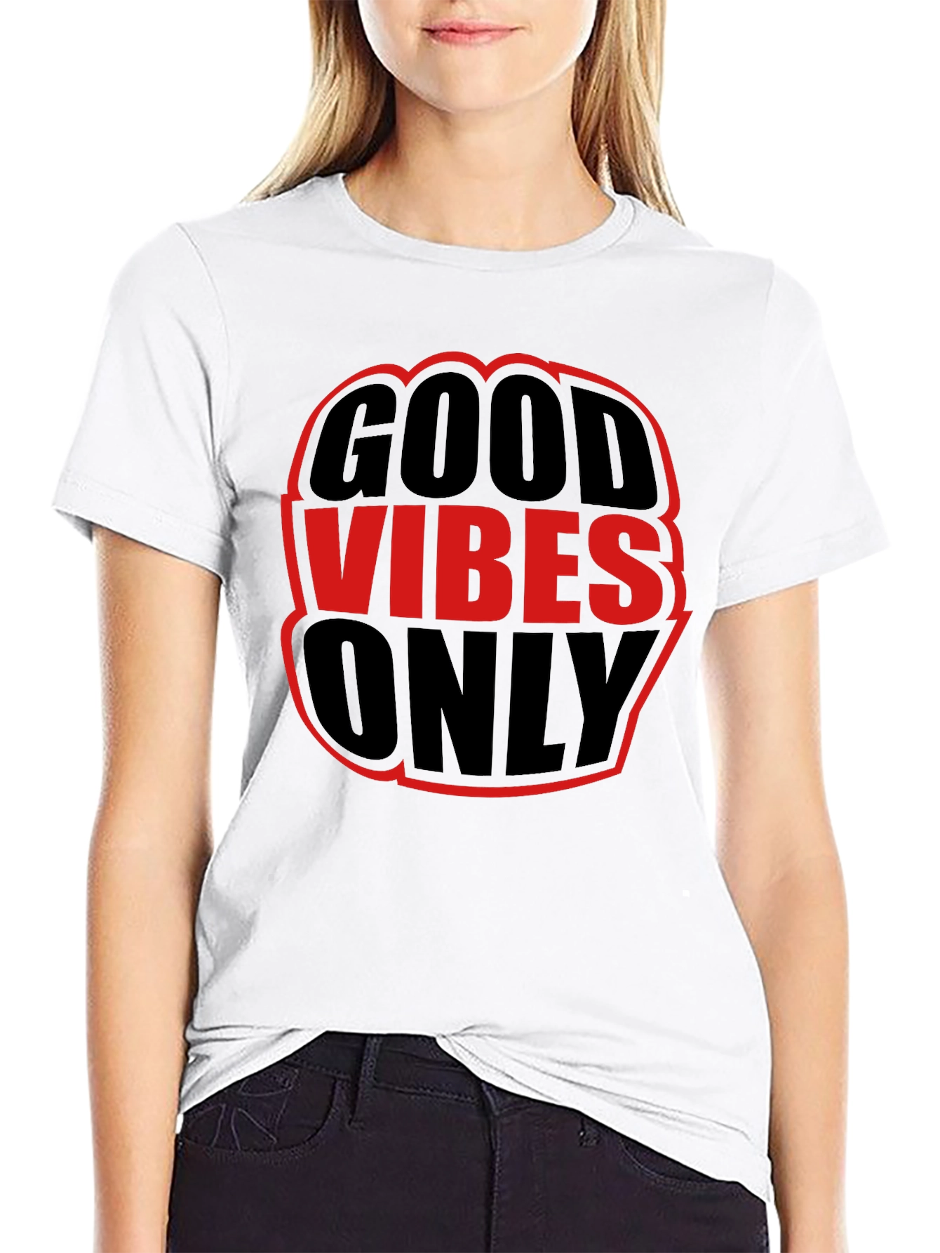 Good Vibes Only Graphic Tee - Black