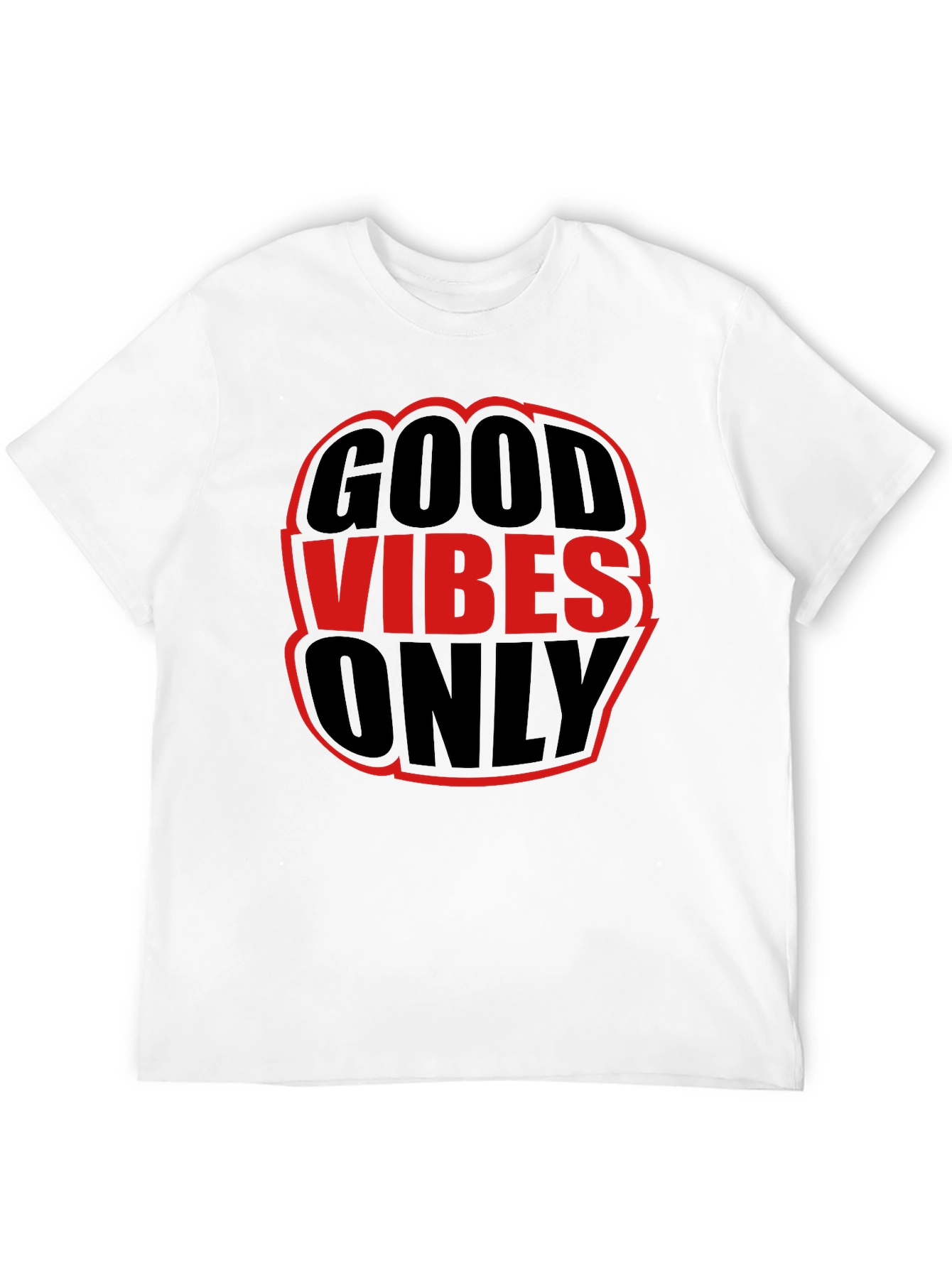 Good Vibes Only Graphic Tee - Black