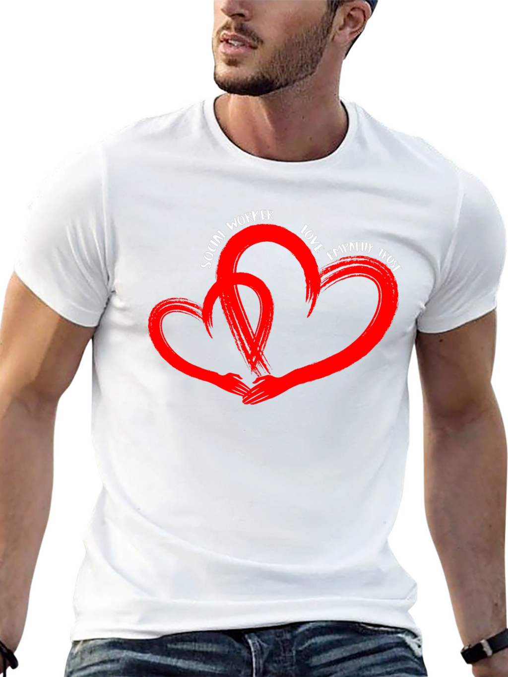 Social Worker Love Heart T-Shirt