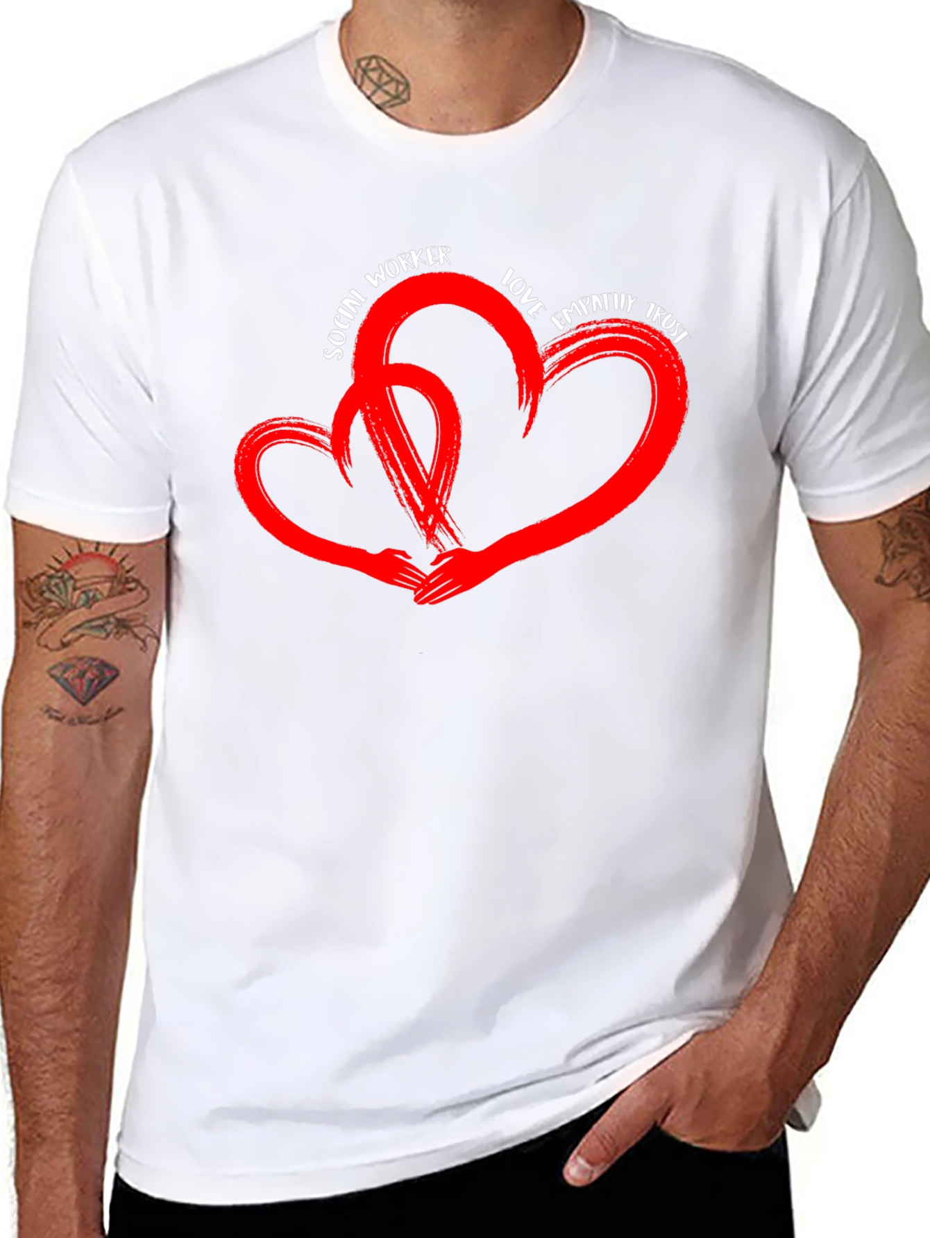 Social Worker Love Heart T-Shirt