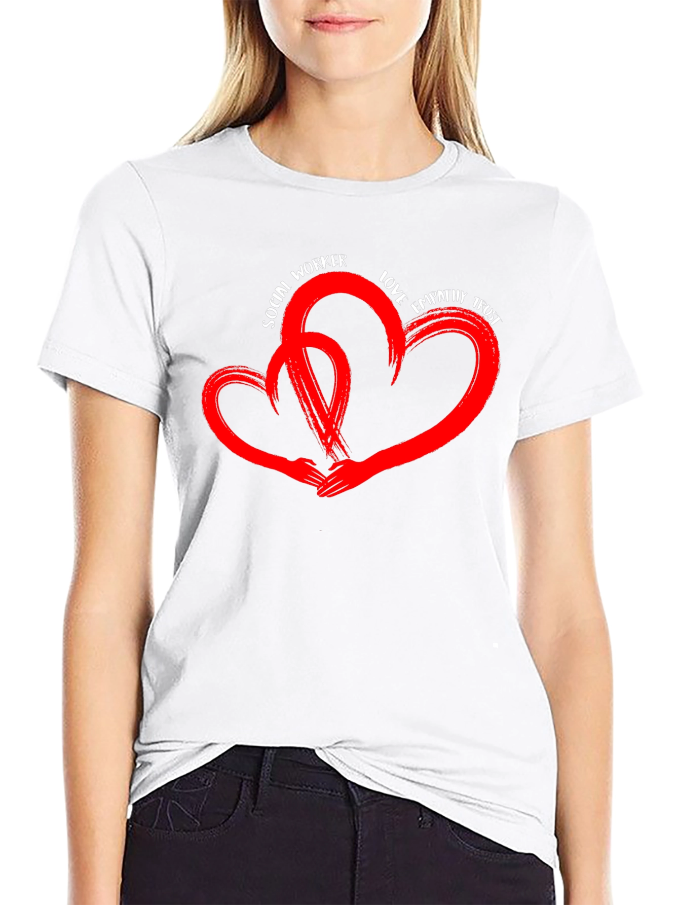 Social Worker Love Heart T-Shirt