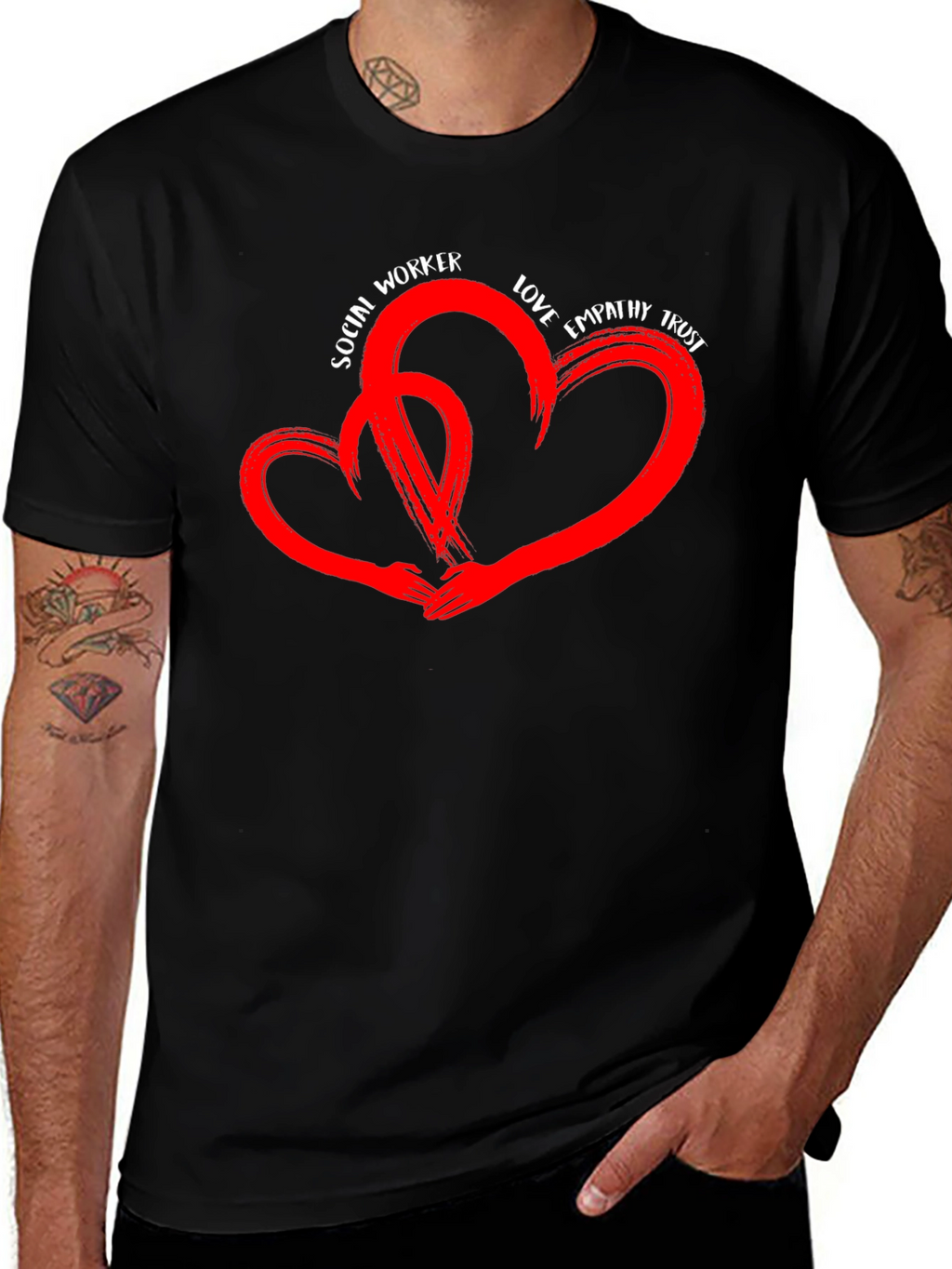 Social Worker Love Heart T-Shirt