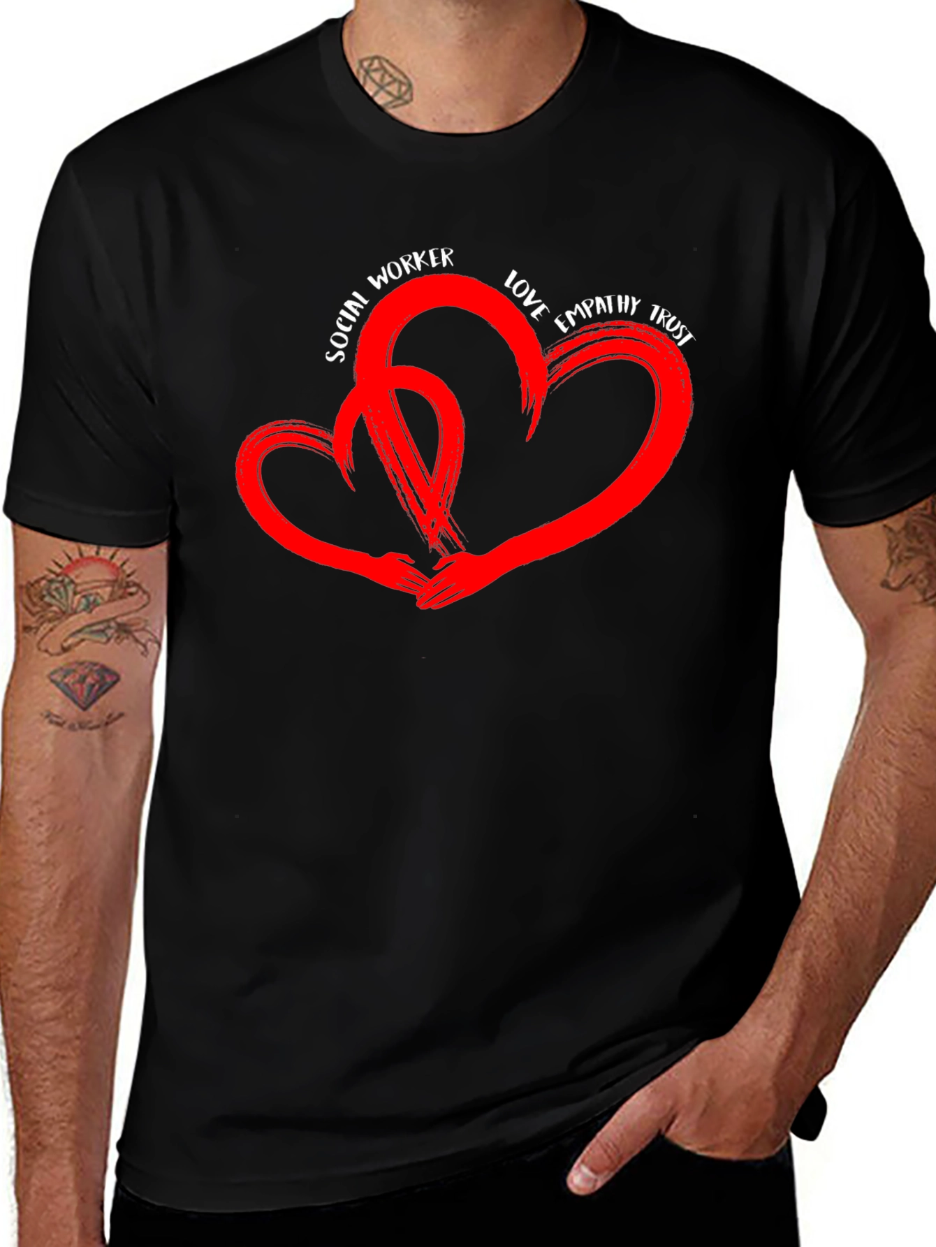 Social Worker Love Heart T-Shirt