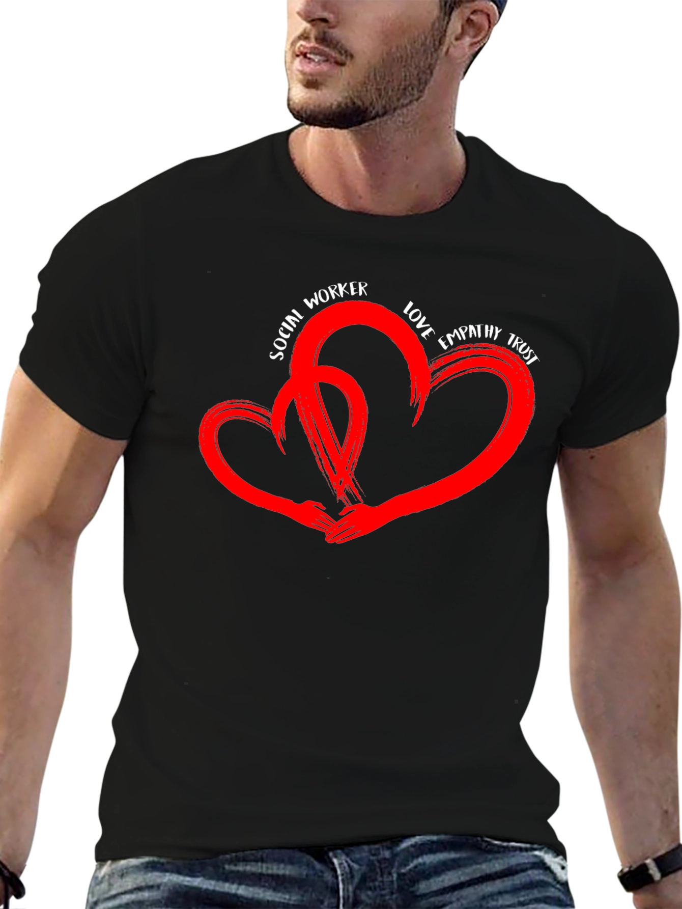 Social Worker Love Heart T-Shirt