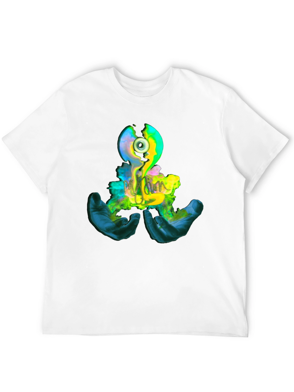 Eye Graphic Print Black T-Shirt