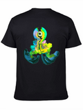 Eye Graphic Print Black T-Shirt