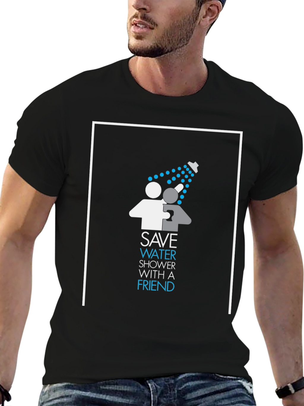 Save Water Shower With A Friend Graphic T-Shirt