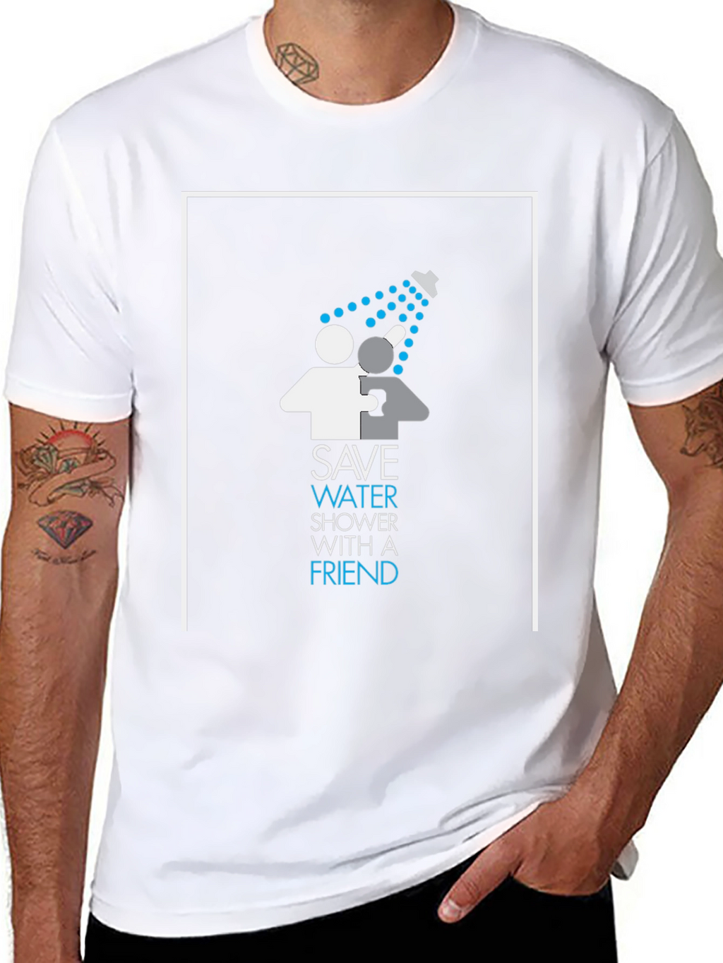 Save Water Shower With A Friend Graphic T-Shirt