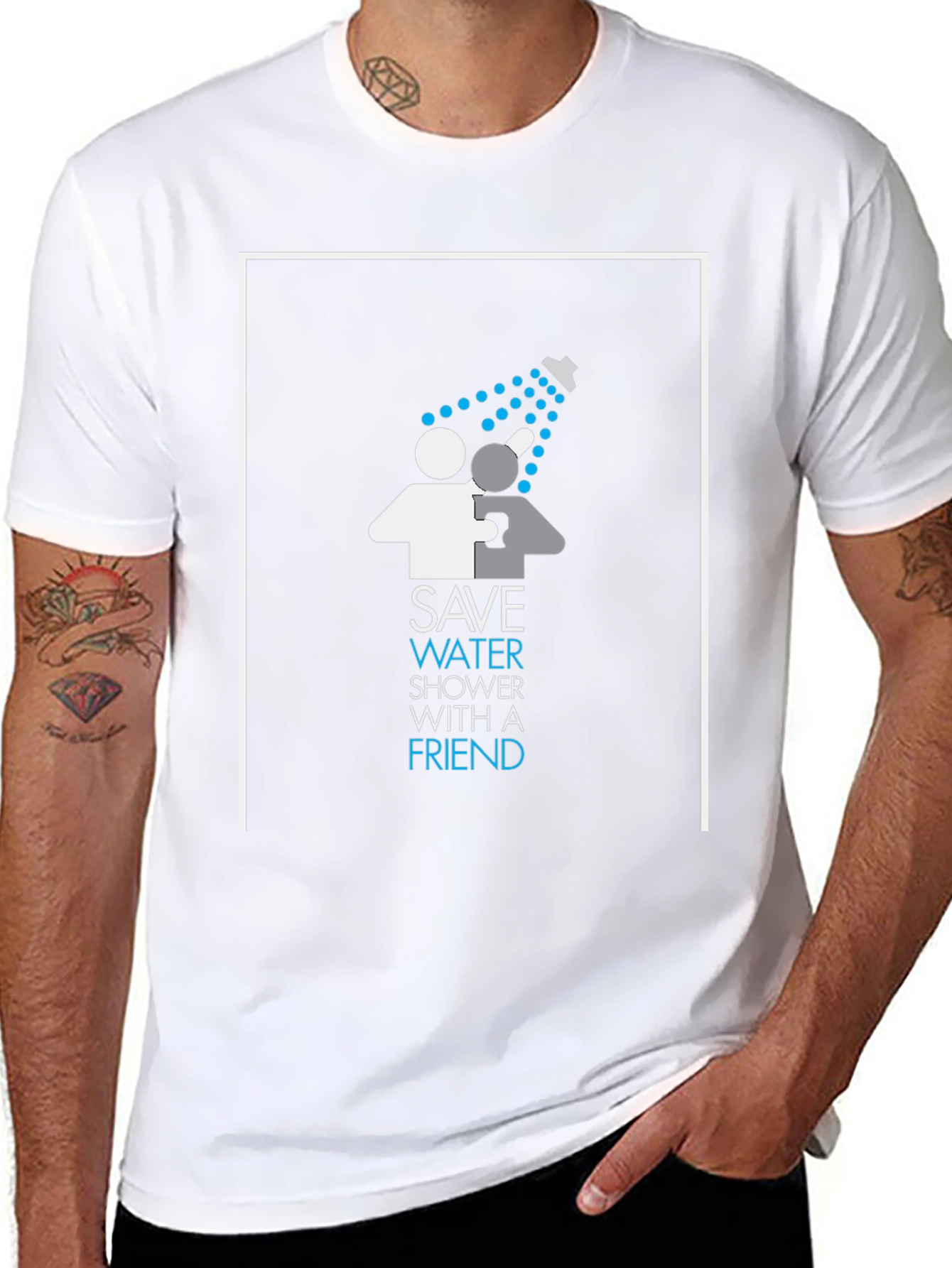 Save Water Shower With A Friend Graphic T-Shirt