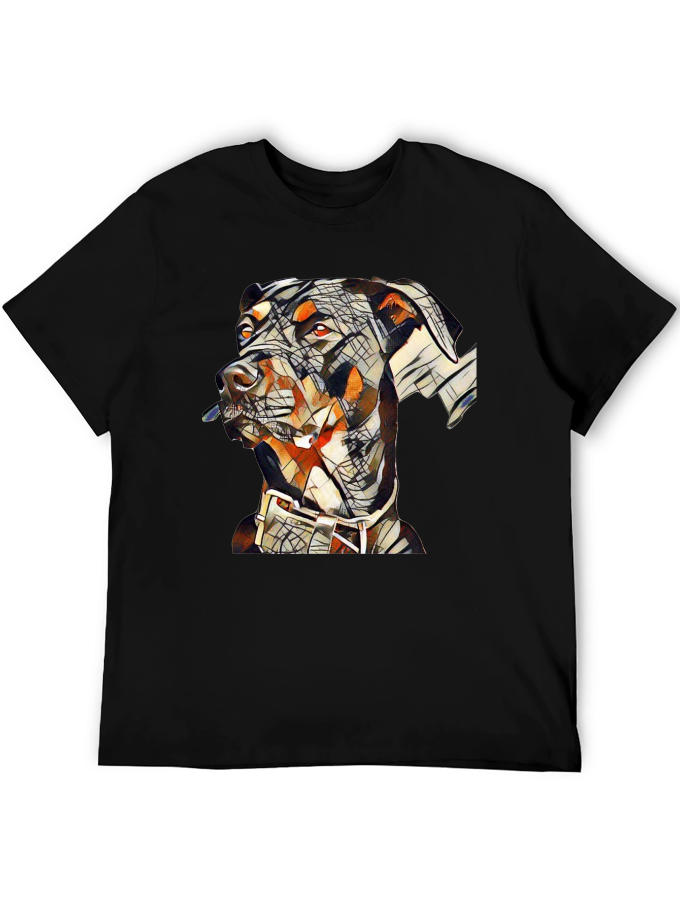 Abstract Doberman Dog Graphic T-Shirt
