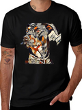 Abstract Doberman Dog Graphic T-Shirt