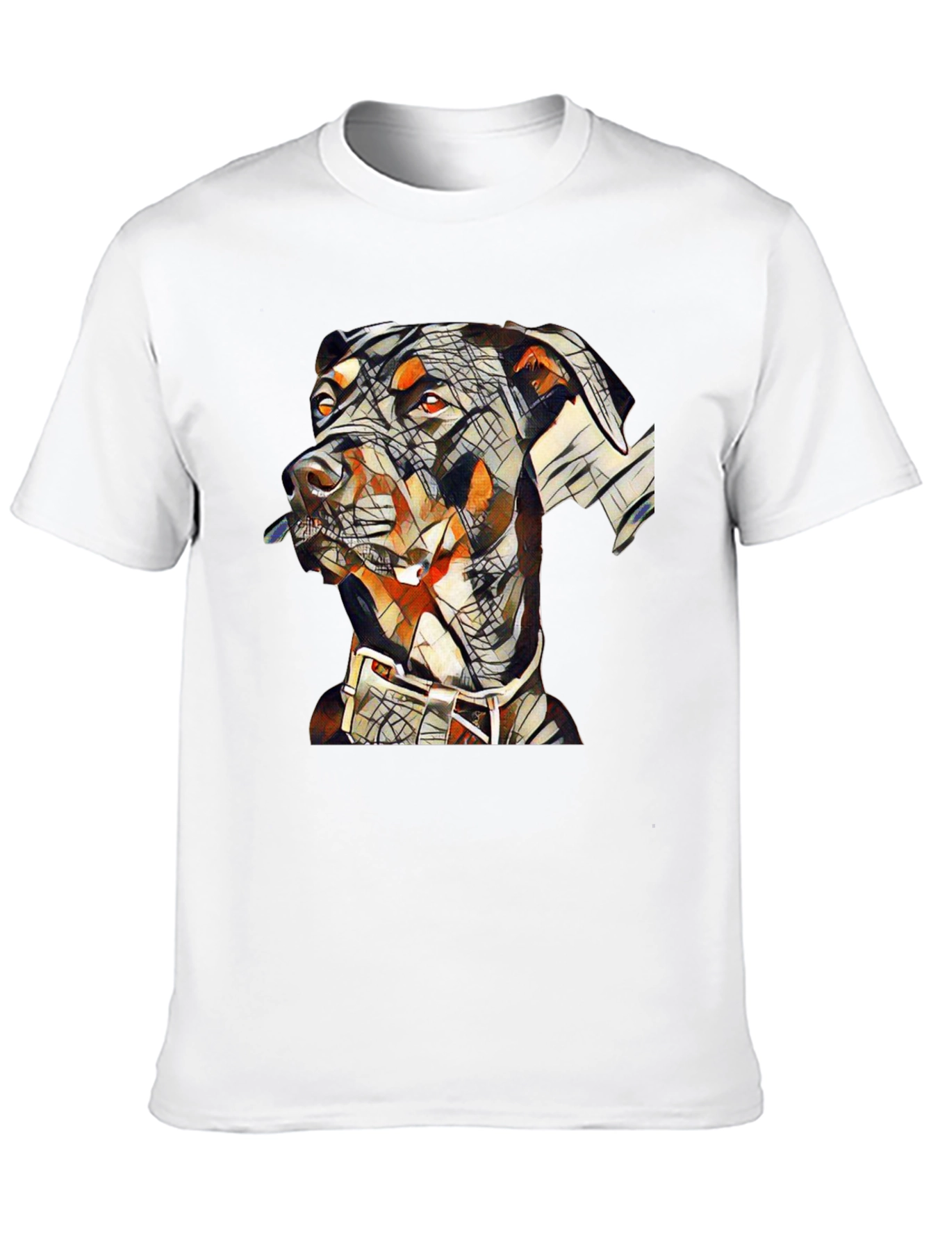 Abstract Doberman Dog Graphic T-Shirt