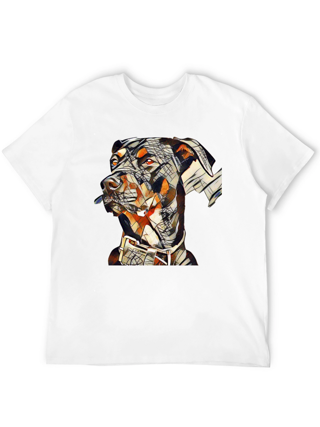 Abstract Doberman Dog Graphic T-Shirt