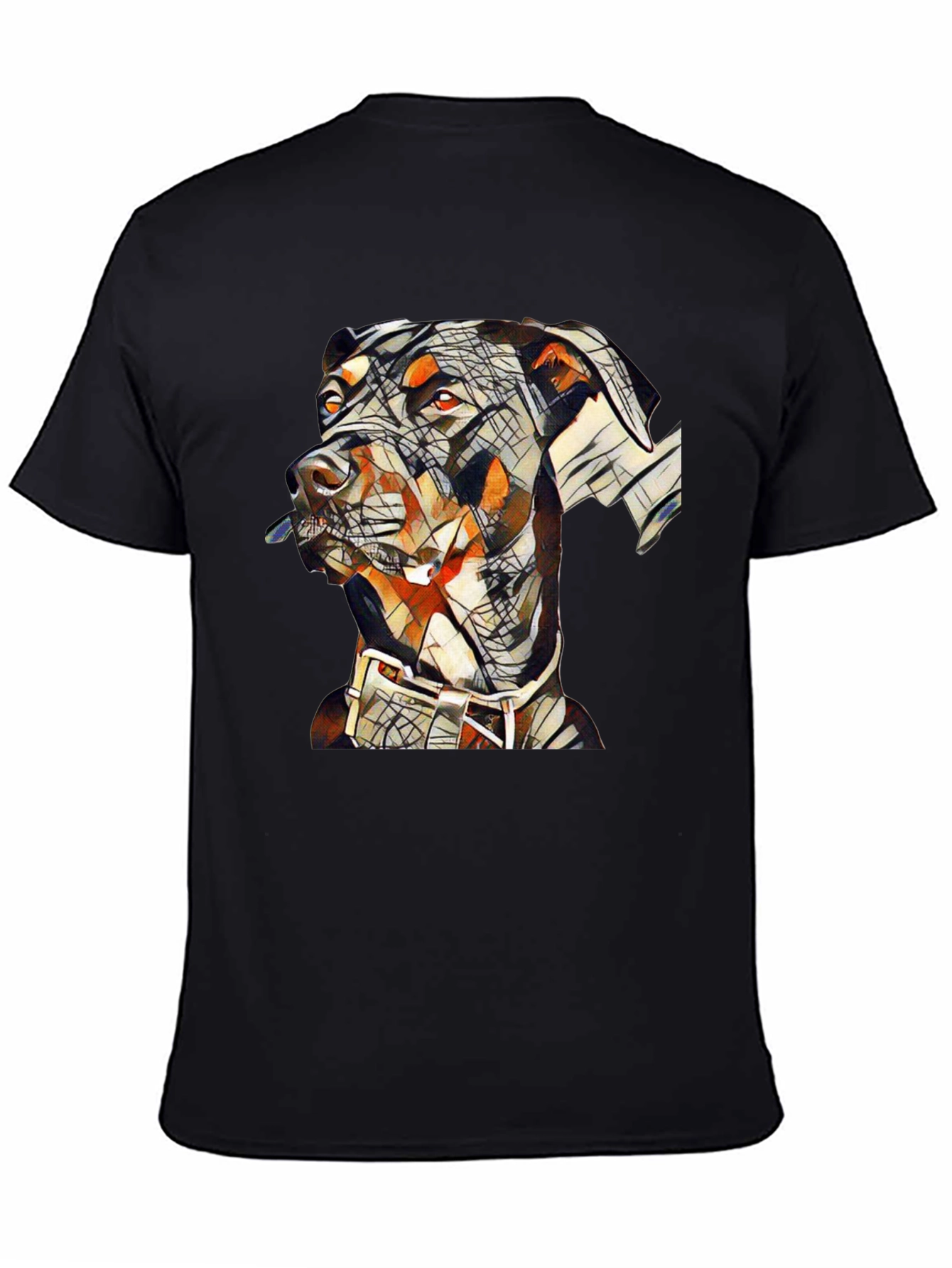 Abstract Doberman Dog Graphic T-Shirt