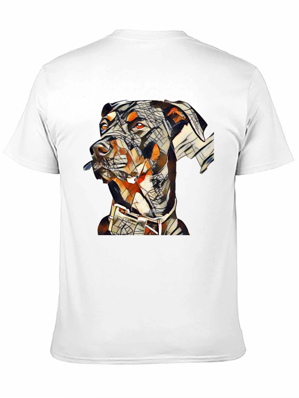 Abstract Doberman Dog Graphic T-Shirt