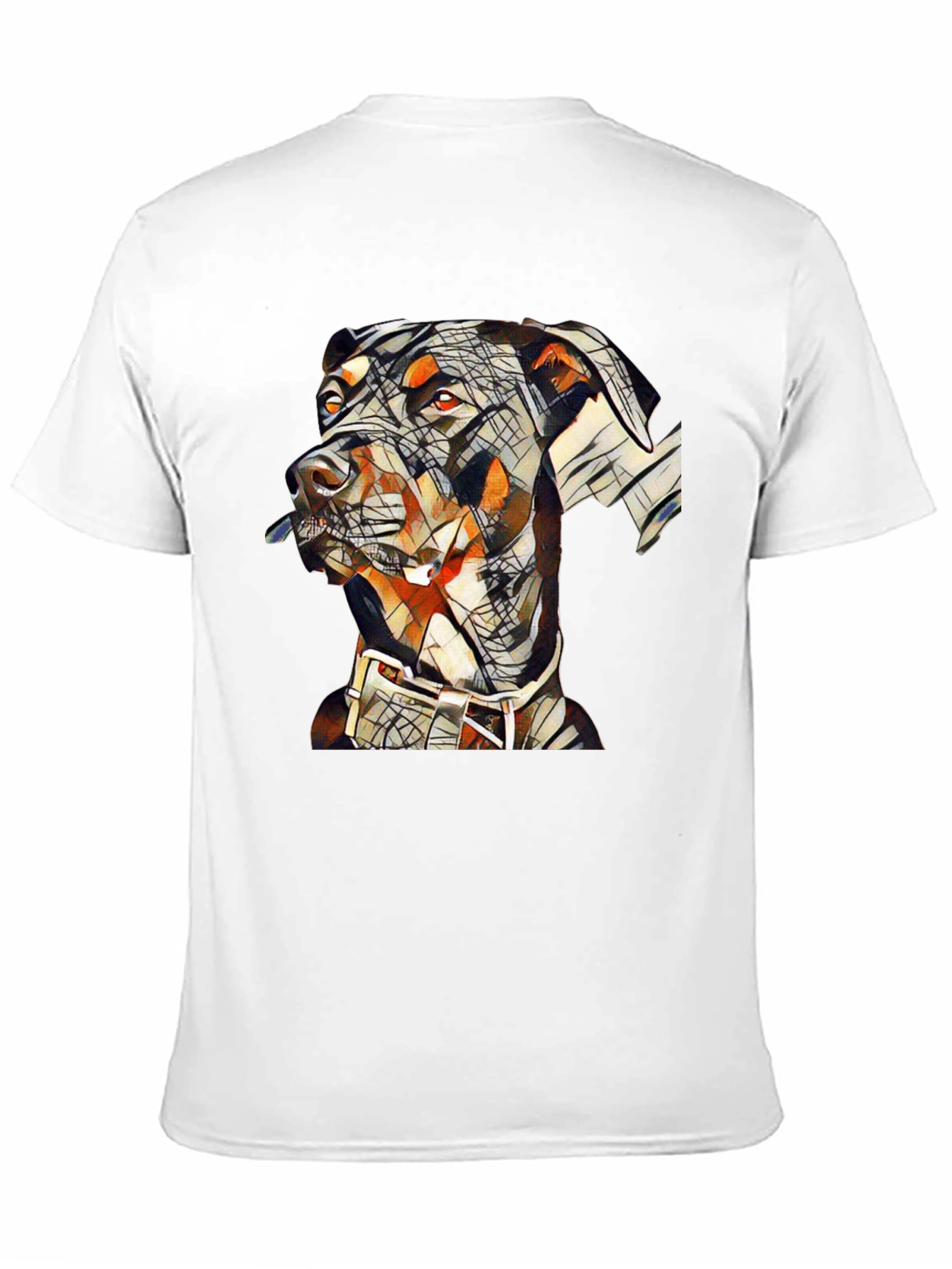 Abstract Doberman Dog Graphic T-Shirt