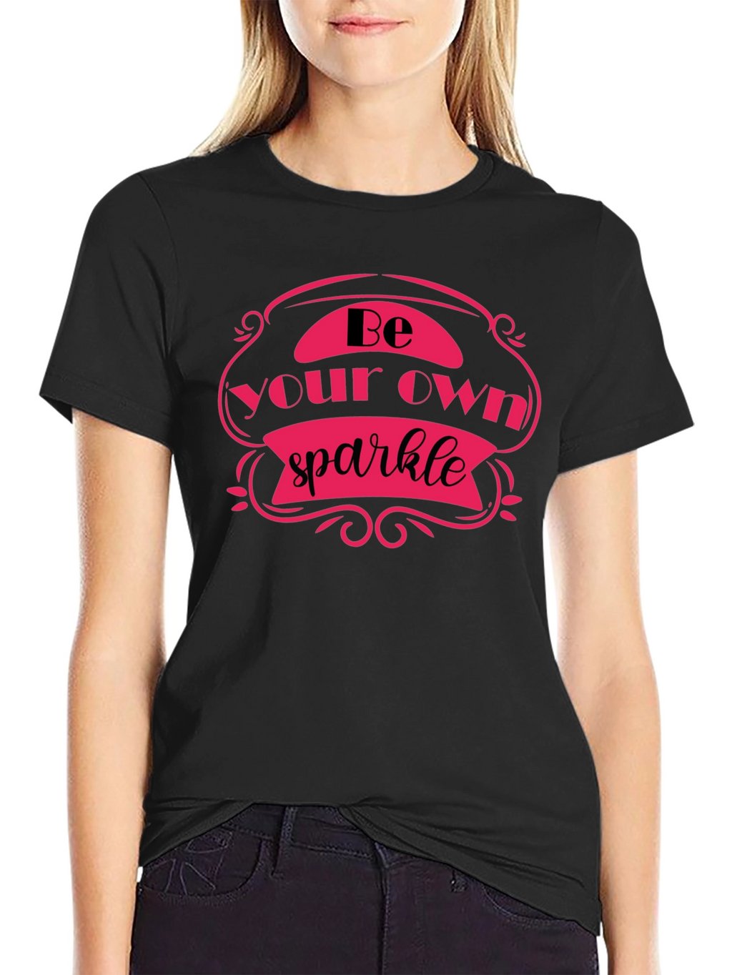 Be Your Own Sparkle Black T-Shirt