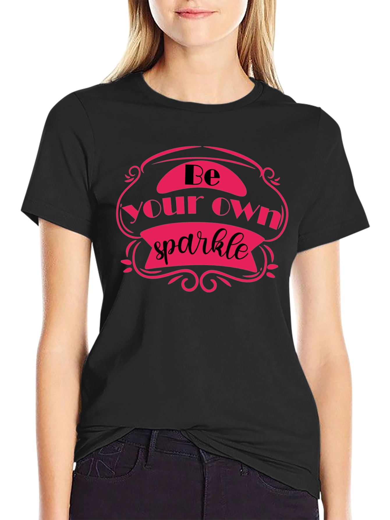 Be Your Own Sparkle Black T-Shirt