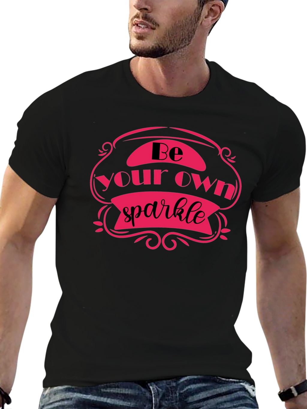 Be Your Own Sparkle Black T-Shirt
