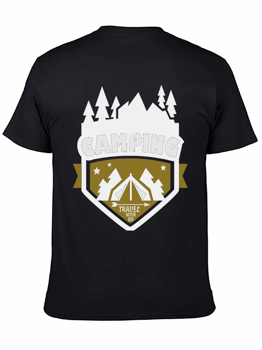 Camping Adventure Graphic T-Shirt - Travel With Us