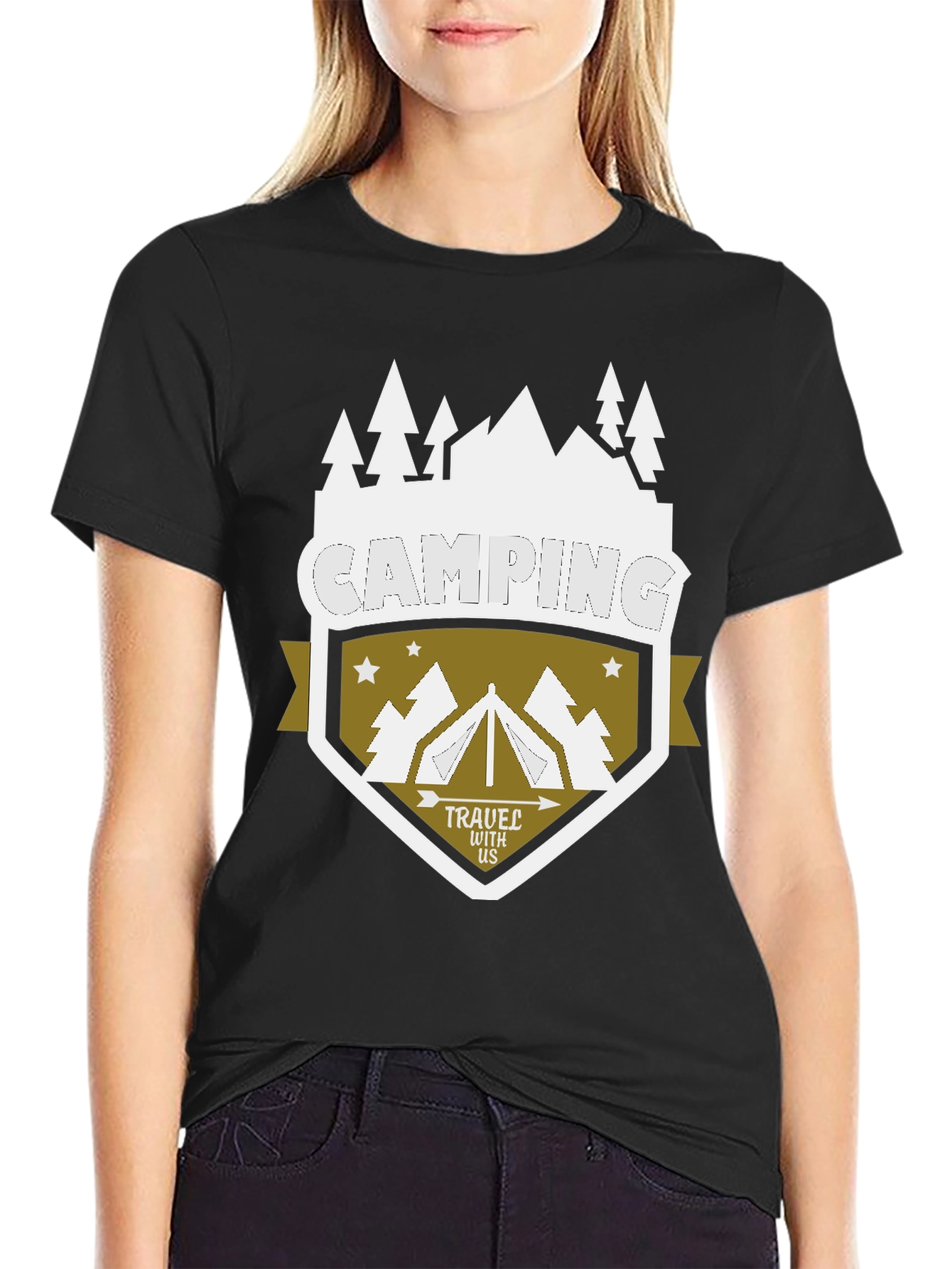 Camping Adventure Graphic T-Shirt - Travel With Us