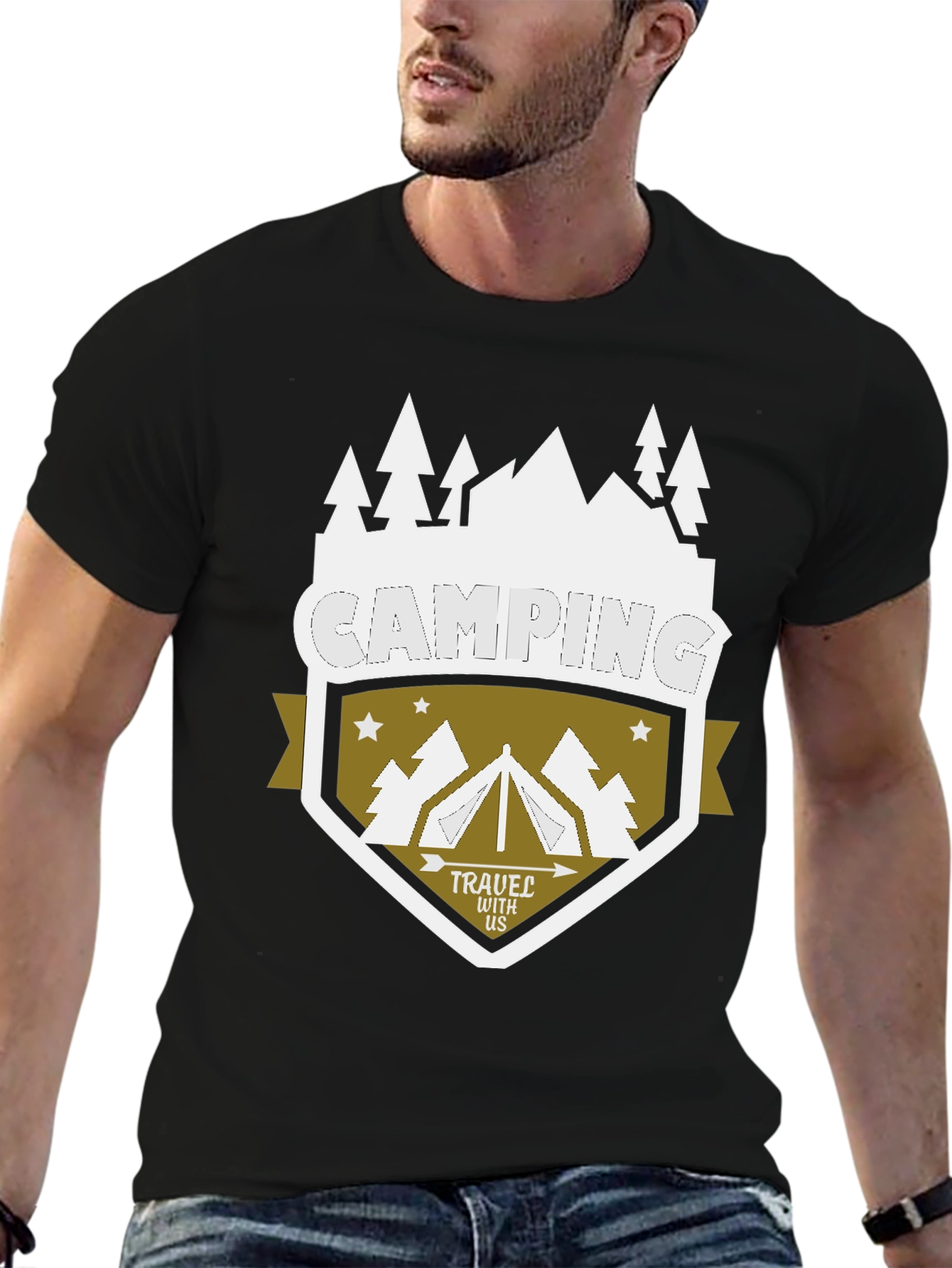 Camping Adventure Graphic T-Shirt - Travel With Us