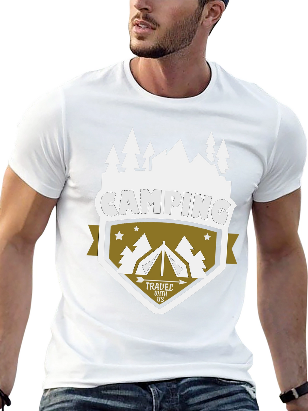 Camping Adventure Graphic T-Shirt - Travel With Us