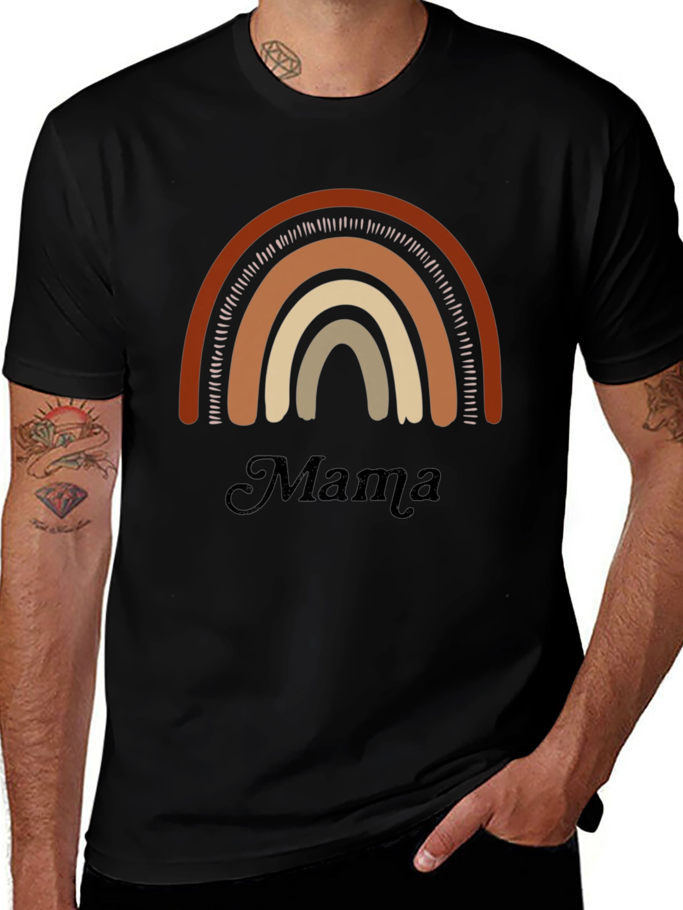 Mama Rainbow Graphic Tee - Comfort & Style