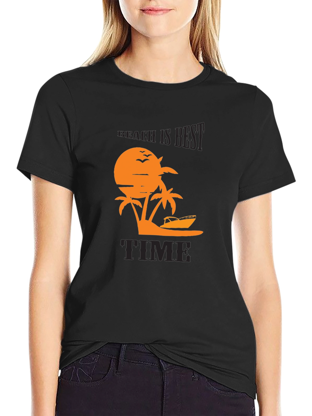 Beach Is Best Time Graphic Tee