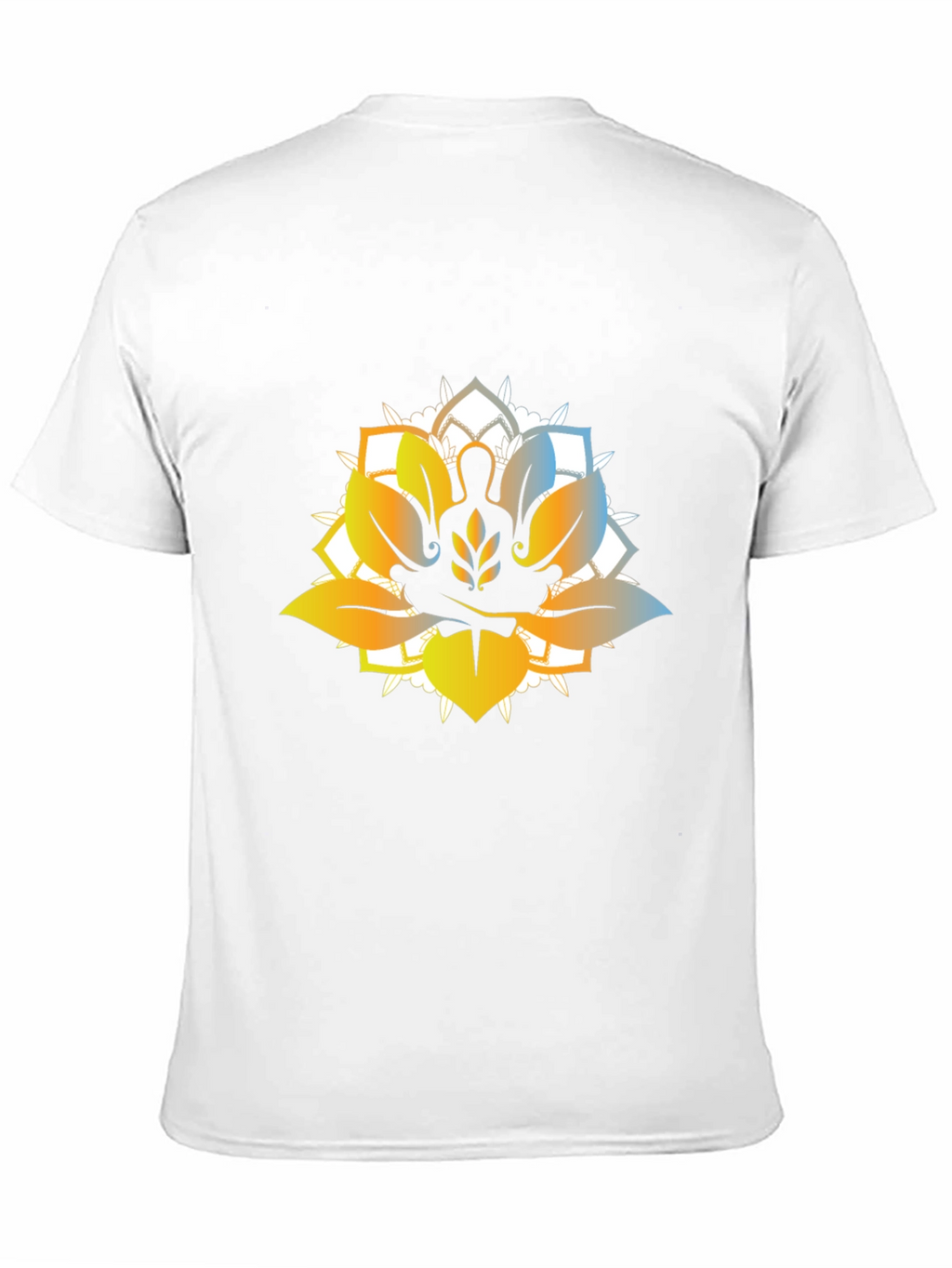 Lotus Meditation Graphic T-Shirt - Black