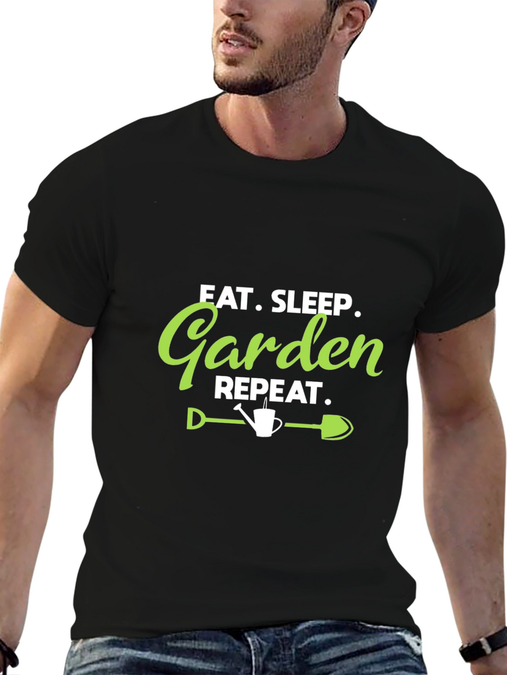 Eat Sleep Garden Repeat Graphic Tee