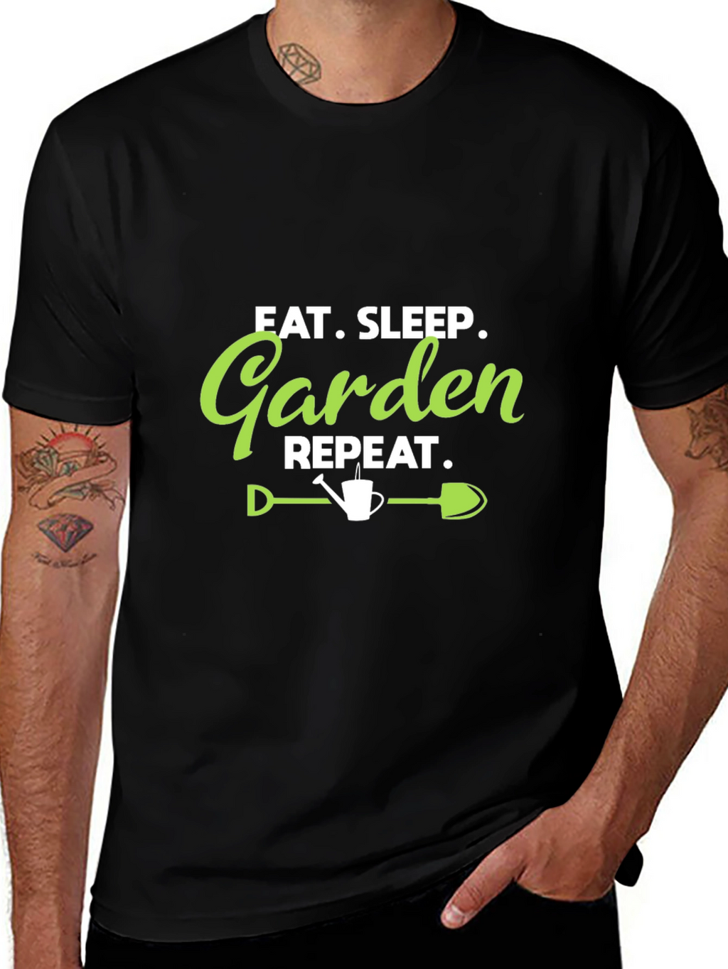 Eat Sleep Garden Repeat Graphic Tee