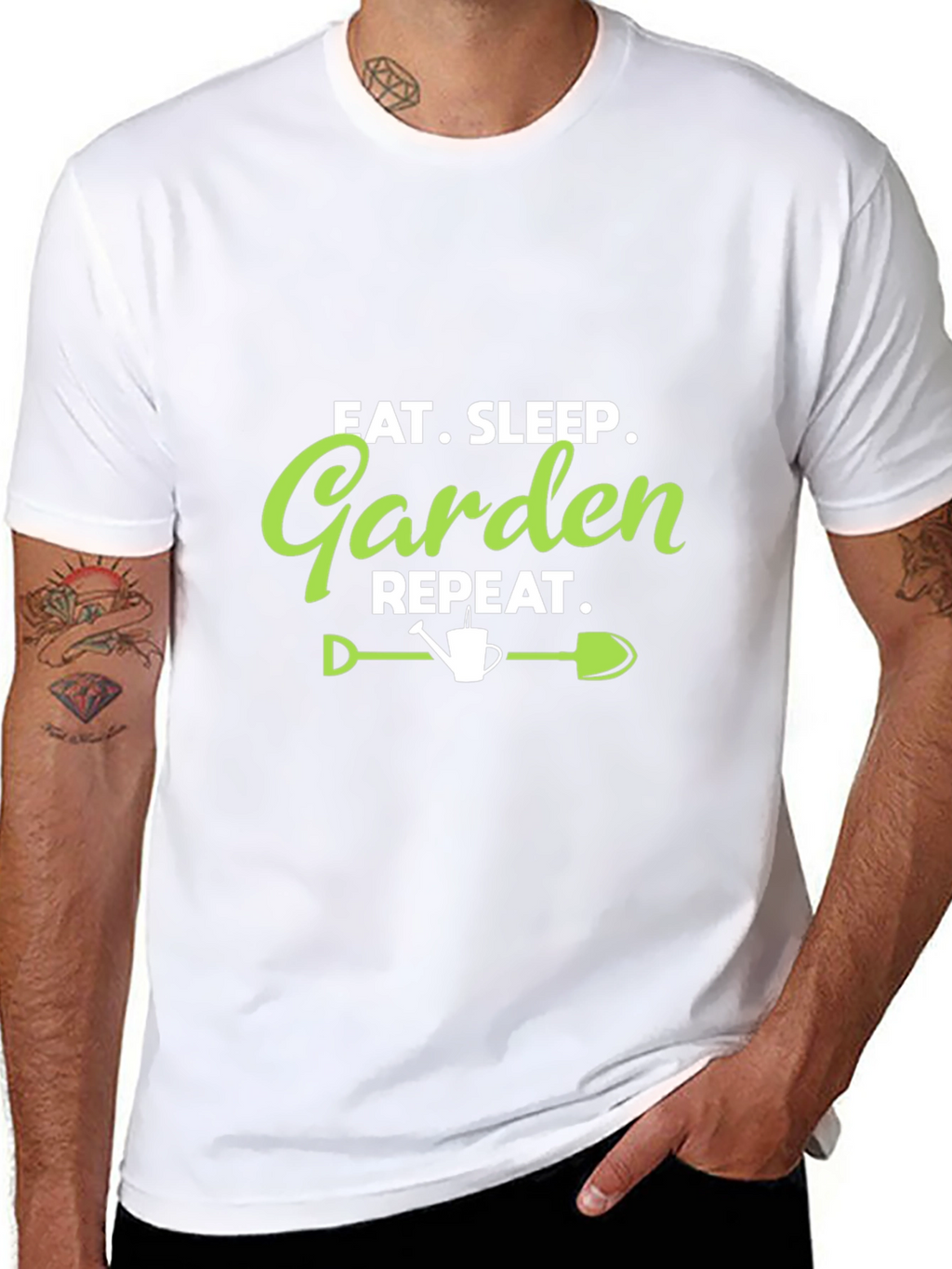 Eat Sleep Garden Repeat Graphic Tee