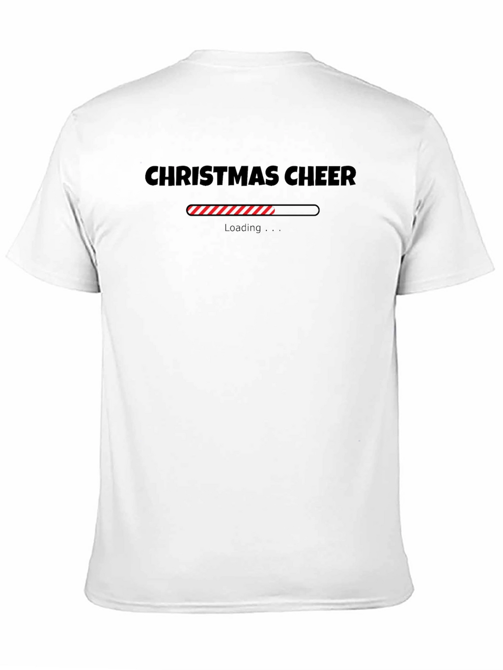 Christmas Cheer Loading Black T-Shirt