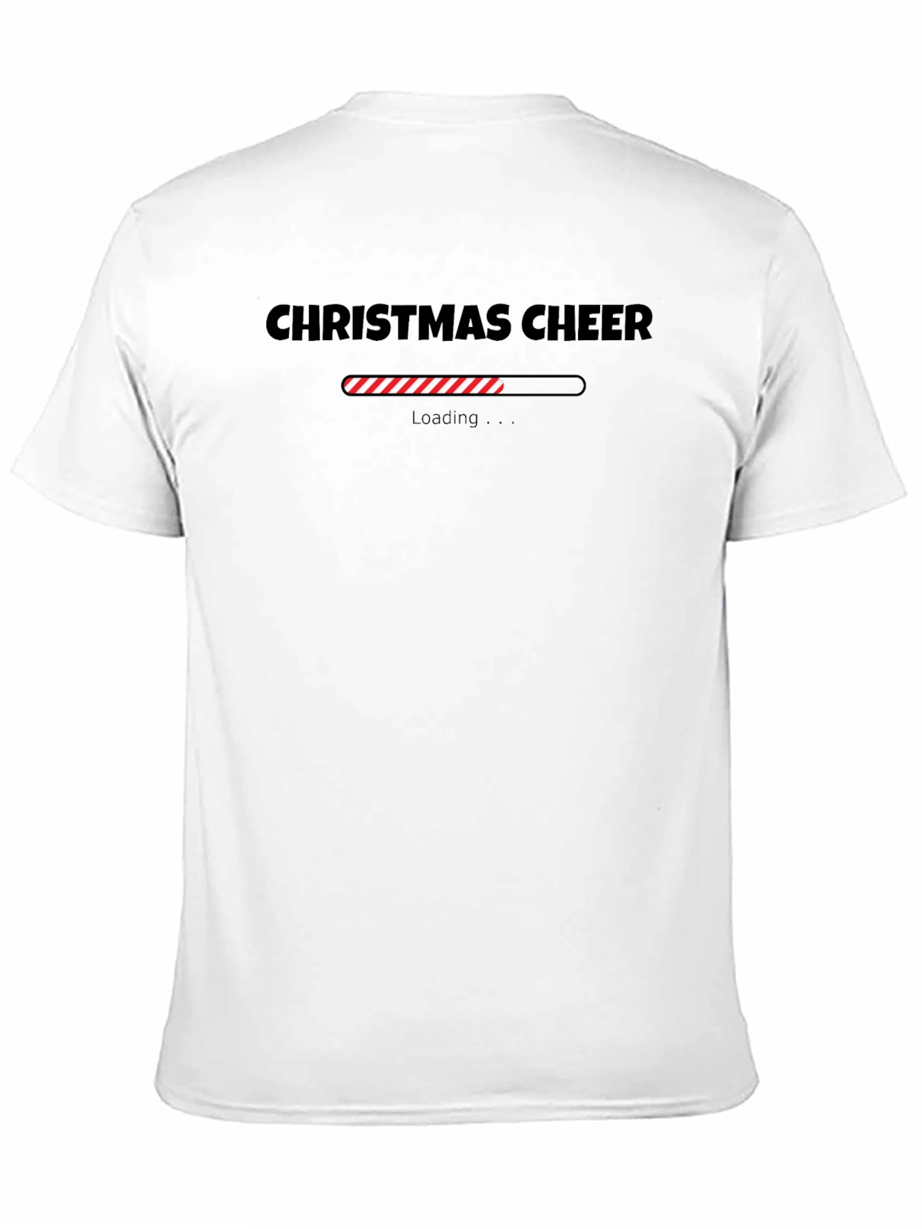 Christmas Cheer Loading Black T-Shirt
