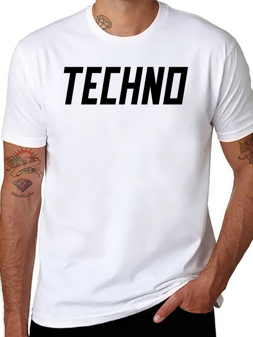 Techno Graphic Tee - Mens Black T-Shirt